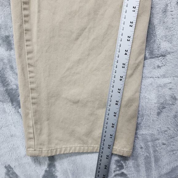 Eddie Bauer Jeans Mens 40X34 Tan Beige Stretch Denim Straight Leg Casual Preppy - Picture 12 of 14